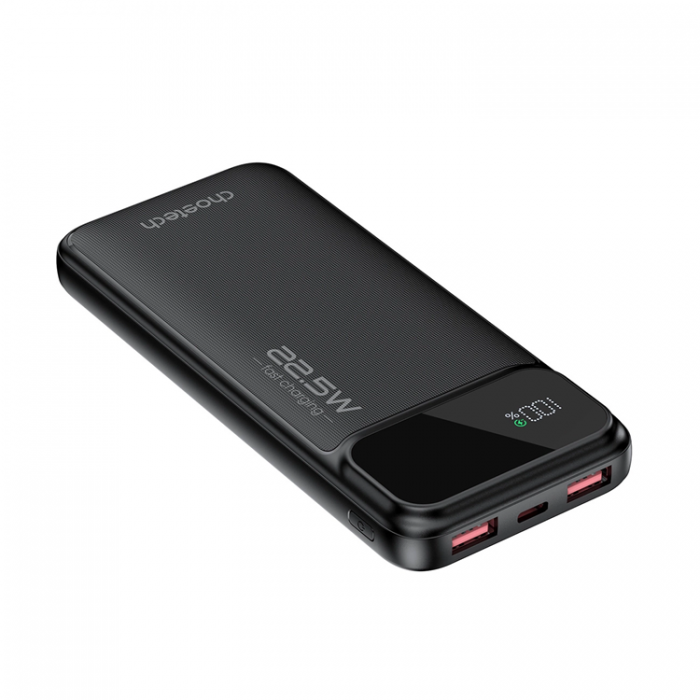 Choetech - Choetech Powerbank 10000mAh 22.5W PD USB-C, USB-A - Svart