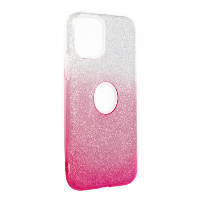 OEM - Forcell SHINING skal till iPhone 11 PRO clear/Rosa