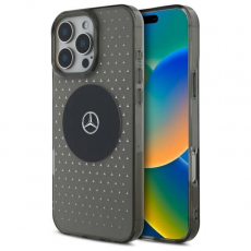 Mercedes - Mercedes iPhone 16 Pro Mobilskal MB Star Pattern - Svart