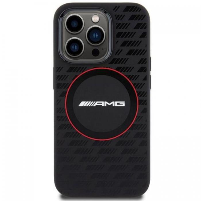 Mercedes - AMG iPhone 15 Pro Max Mobilskal MagSafe Silikon Carbon Pattern