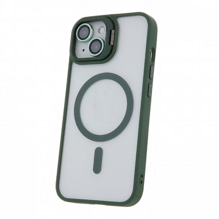 A-One Brand - iPhone 16 Plus Mobilskal MagSafe Extra Lens - Mrkgrn