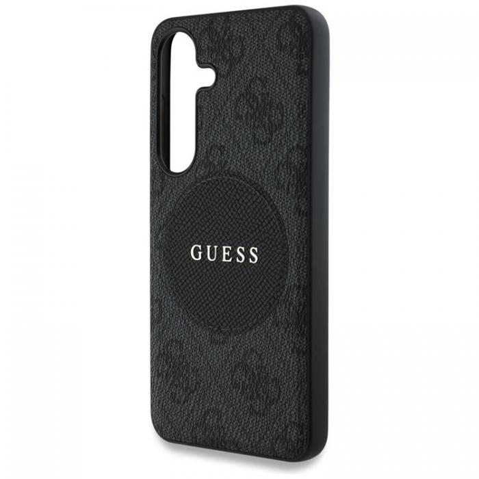 Guess - Guess Galaxy S25 Mobilskal MagSafe Round Patch Classic Logo - Svart