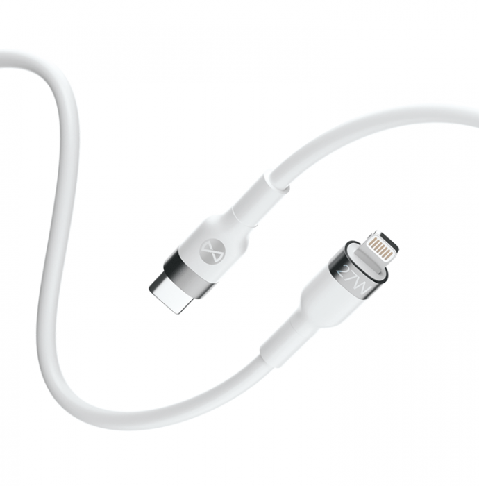 Forever - Forever Flexible MFI USB-C till Lightning kabel 1m 27W - Vit