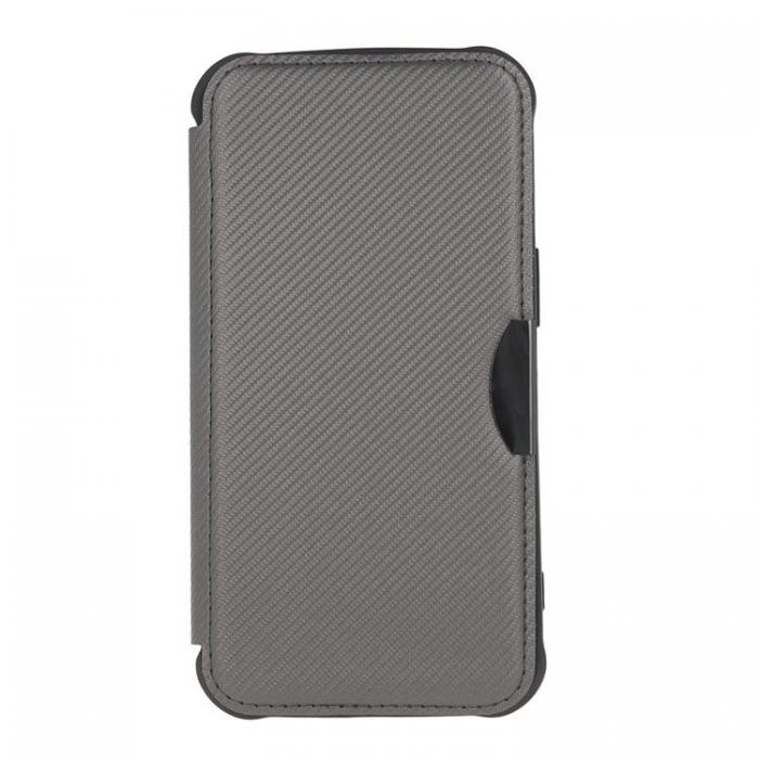 A-One Brand - Galaxy S22 Plnboksfodral Smart Carbon - Silver