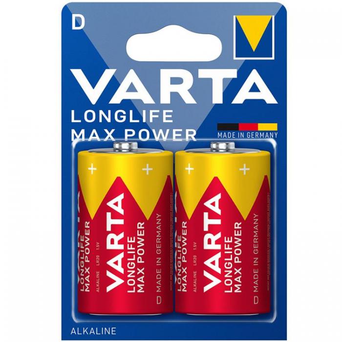 VARTA - Varta 2-pack Longlife Max Power D / LR20 Batteri