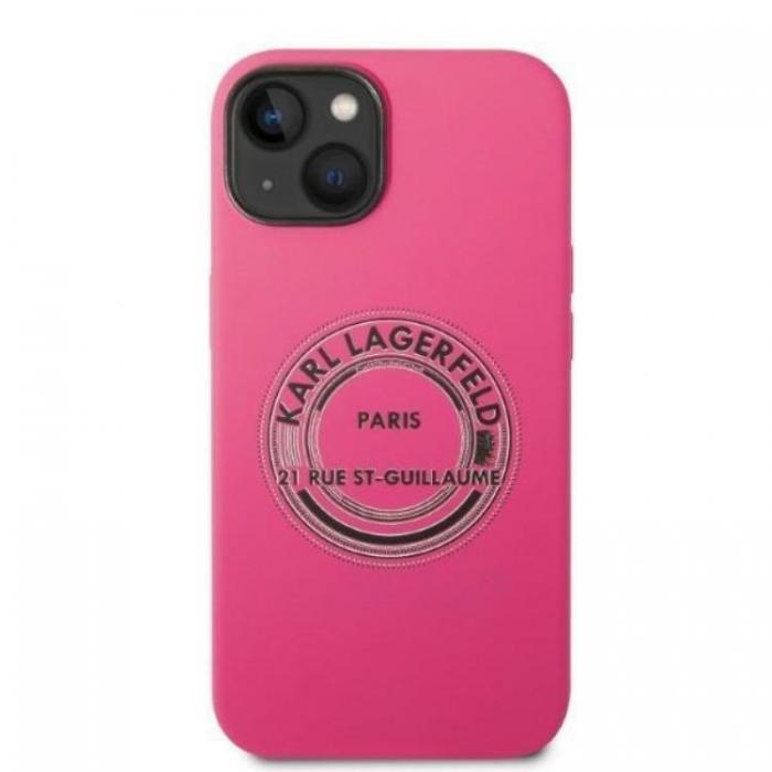 KARL LAGERFELD - Karl Lagerfeld iPhone 14 Plus Skal Silicone RSG - Rosa