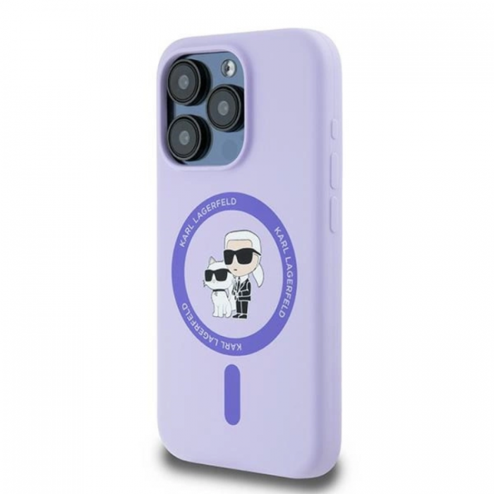 KARL LAGERFELD - Karl Lagerfeld iPhone 15 Pro Mobilskal MagSafe Silicone