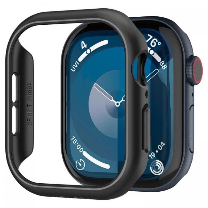 Spigen - Spigen Apple Watch 46mm Series 10 Skal Thin Fit - Svart