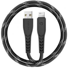 ENERGEA - Energea USB-A till Lightning Kabel 1.5m MFI Nyloflex C89 - Svart