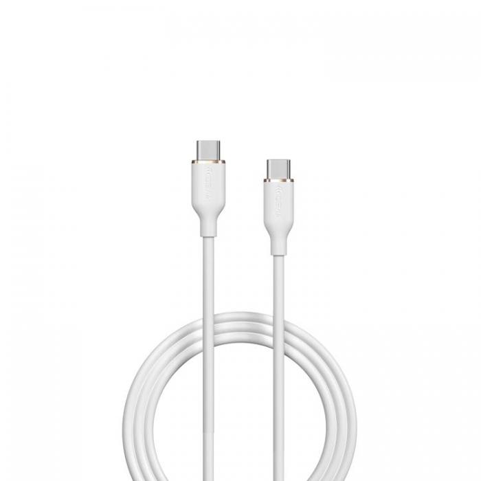 Devia - Devia USB-C Till USB-C 60W Kabel 3A 1.2m Jelly EC632 - Vit