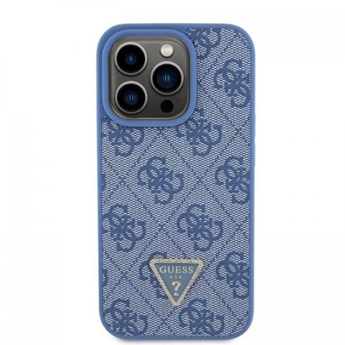 Guess - Guess iPhone 15 Pro Mobilskal Triangle Strass - Bl