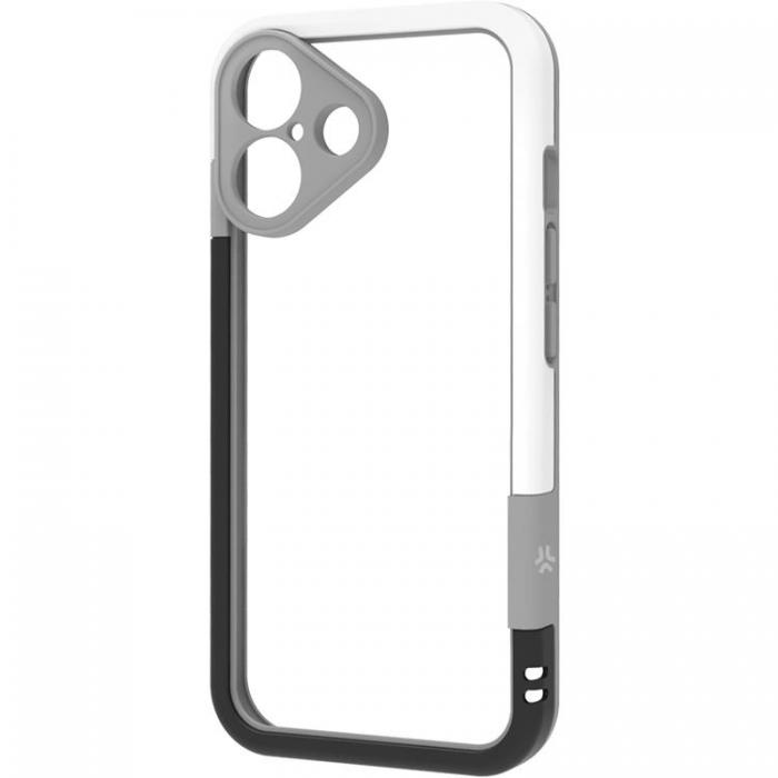 Celly - Celly iPhone 16 Mobilskal Bumper - Svart/Vit