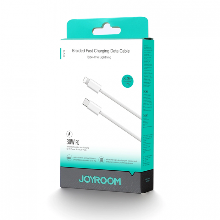 Joyroom - Joyroom S-A45 USB-C - Lightning 30W Kabel Braided 1m Ben Series