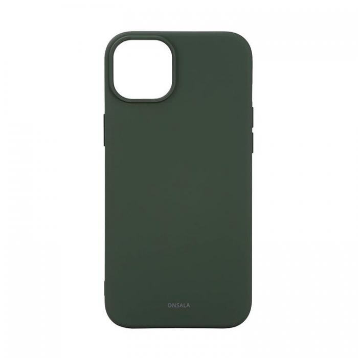 Onsala - Onsala iPhone 15 Plus Mobilskal MagSafe Silikon - Olive