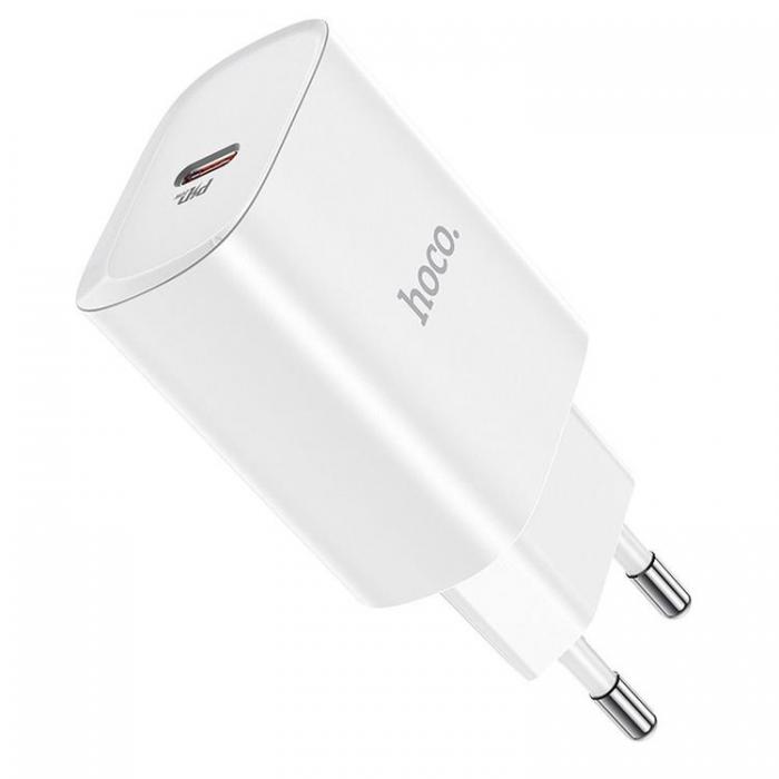 Hoco - Hoco Vggladdare Adapter USB-C - Vit