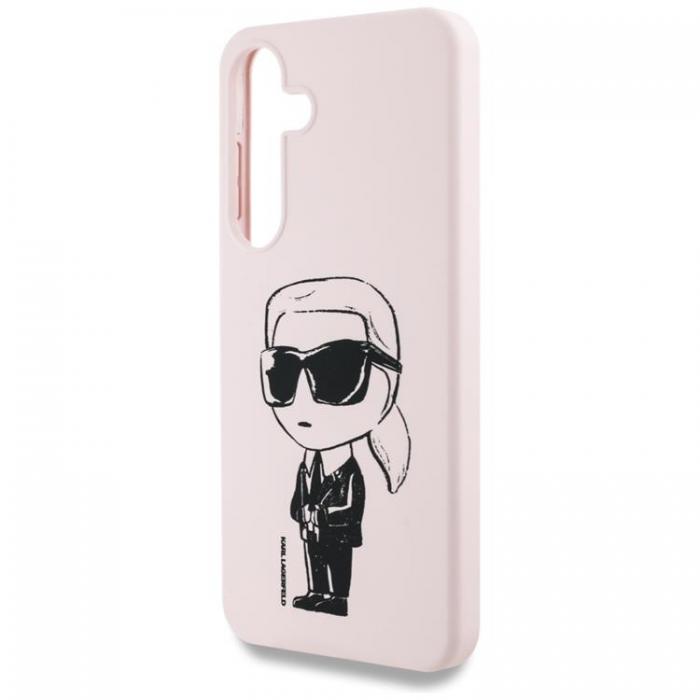 KARL LAGERFELD - Karl Lagerfeld Galaxy S25 Ultra Mobilskal MagSafe Silikon Graffiti Ikonik - Rosa