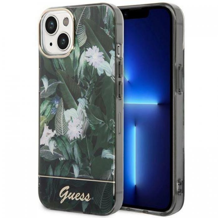 Guess - GUESS iPhone 14 Plus Skal Jungle Collection - Grn