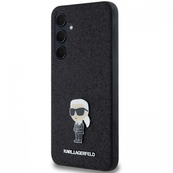 KARL LAGERFELD - Karl Lagerfeld Galaxy A55 Mobilskal Fixed Glitter Ikonik Logo Metal