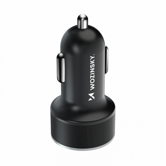 Wozinsky - Wozinsky Billaddare USB-C USB-A 36W - Svart