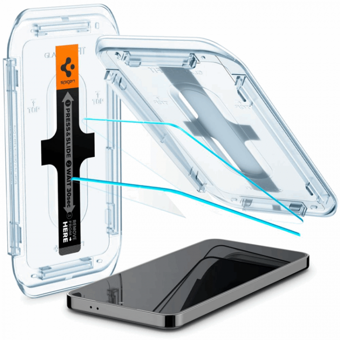 Spigen - [2-Pack] Spigen Galaxy S24/S25 Hrdat glas Skrmskydd EZ-Fit