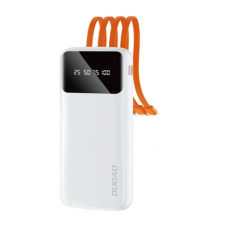 Dudao - Dudao Powerbank 10000mAh USB Kabel Typ-C Lightning - Vit