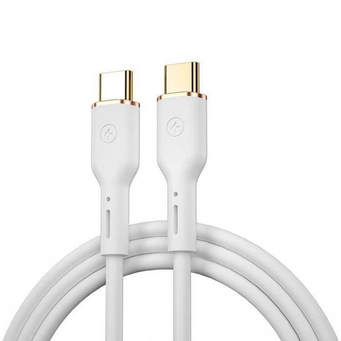 WIWU - WIWU USB-C Till USB-C 100W Kabel 1.2m YQ02 - Vit