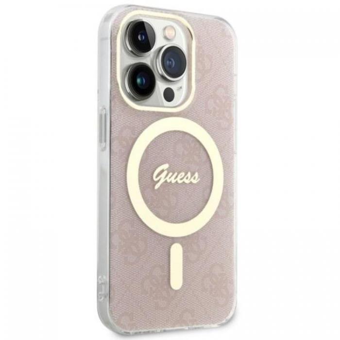 Guess - Guess iPhone 14 Pro Max Mobilskal MagSafe - Rosa