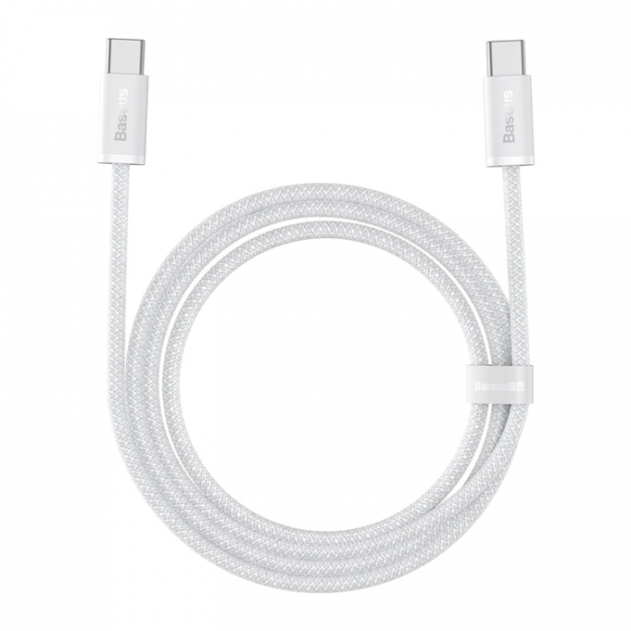 BASEUS - BASEUS USB-C till USB-C kabel 100W 2m Dynamic Series - Vit