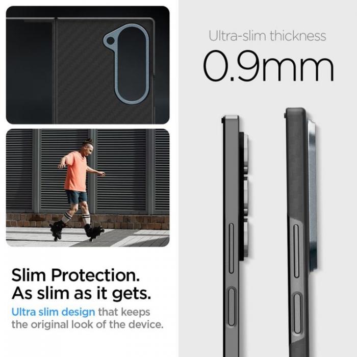 Spigen - Spigen Galaxy Z Fold 6 Mobilskal Airskin Aramid - Svart