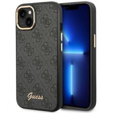 Guess - GUESS iPhone 14 Skal Vintage Gold Logo - Svart