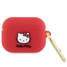 Hello Kitty - Hello Kitty AirPods Pro Skal Silikon Kitty Head - Röd