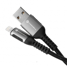 Forcell - Forcell USB-A till Lightning Kabel 12W 2m 2.4A Cafule - Svart