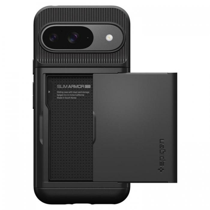 Spigen - Spigen Google Pixel 9/9 Pro Mobilskal Slim Armor CS - Svart