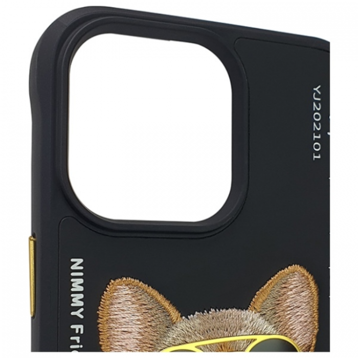 NIMMY - Nimmy iPhone 15 Pro Max Mobilskal Glasses Cool Dog - Svart