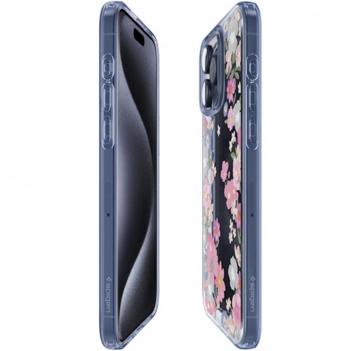 Spigen - Spigen iPhone 15 Pro Mobilskal Liquid Crystal - Blossom