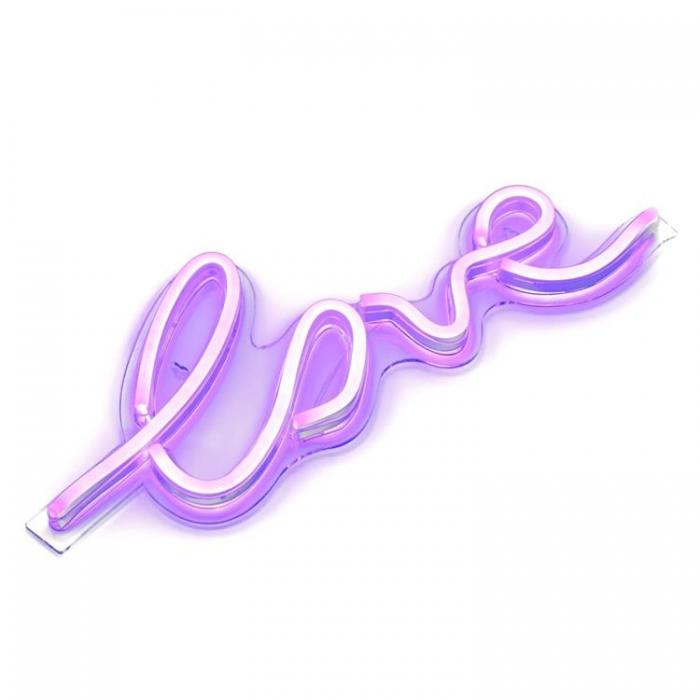 A-One Brand - Neon LED USB Love Model - Lila