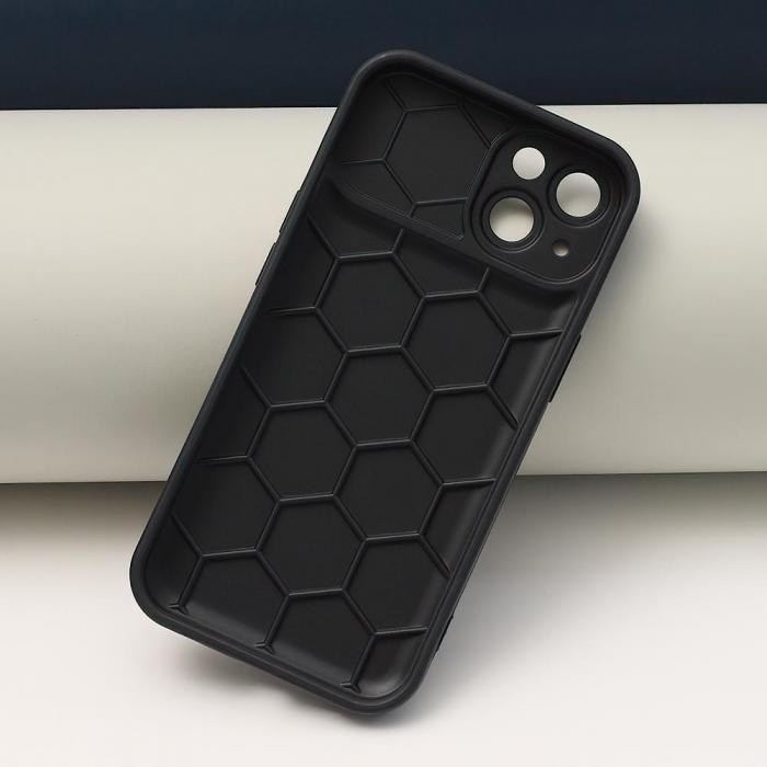 OEM - iPhone XR Svart Honeycomb Skal - Skyddande och Stttligt