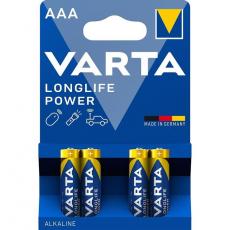 VARTA - Varta 4-st Alkaliskt Batteri R3 (AAA) Longlife Power