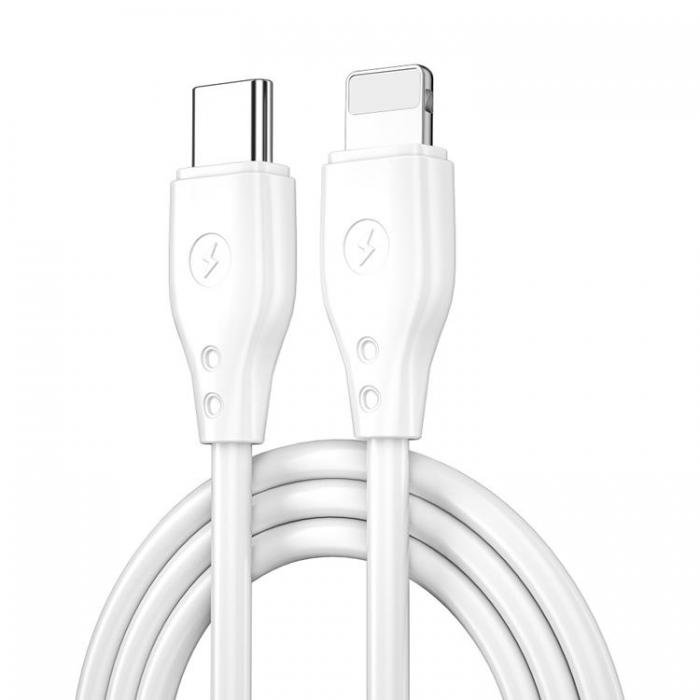 WIWU - WIWU USB-C Till Lightning 30W 1m Kabel Wi-C002 Pioneer - Vit