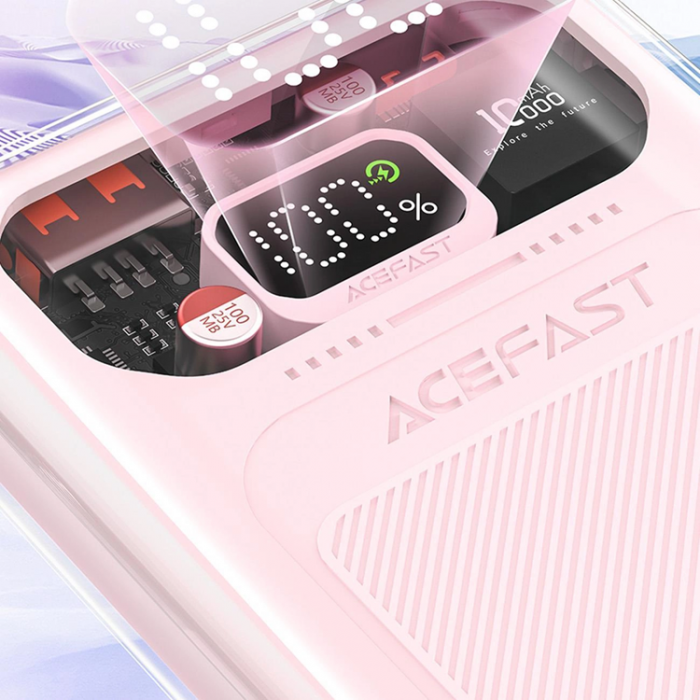 Acefast - Acefast Powerbank 10000mAh 30W Sparkling Series M1 - Rosa