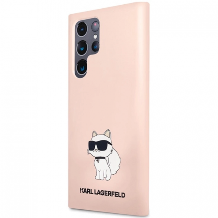 KARL LAGERFELD - Karl Lagerfeld Galaxy S24 Ultra Mobilskal Silikon Choupette - Rosa