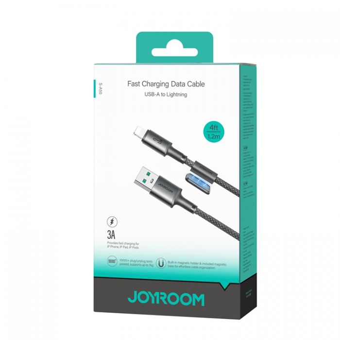 Joyroom - Joyroom S-A50 3A USB-A - Lightning Kabel 1.2m - Gr