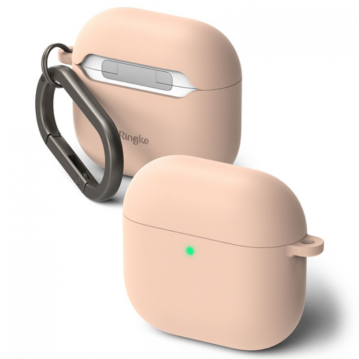 Ringke - Ringke Airpods 4 Skal Silikon - Rosa Sand