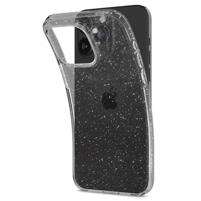 Spigen - Spigen iPhone 15 Pro Mobilskal Liquid Crystal - Glitter Clear