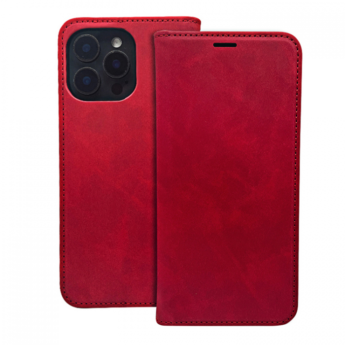 A-One Brand - iPhone 11 Plnboksfodral Smart Suede - Rd