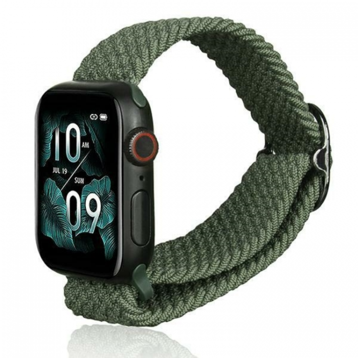 Beline - Beline Apple Watch (42/44/45/49mm) Armband Textile - Grn