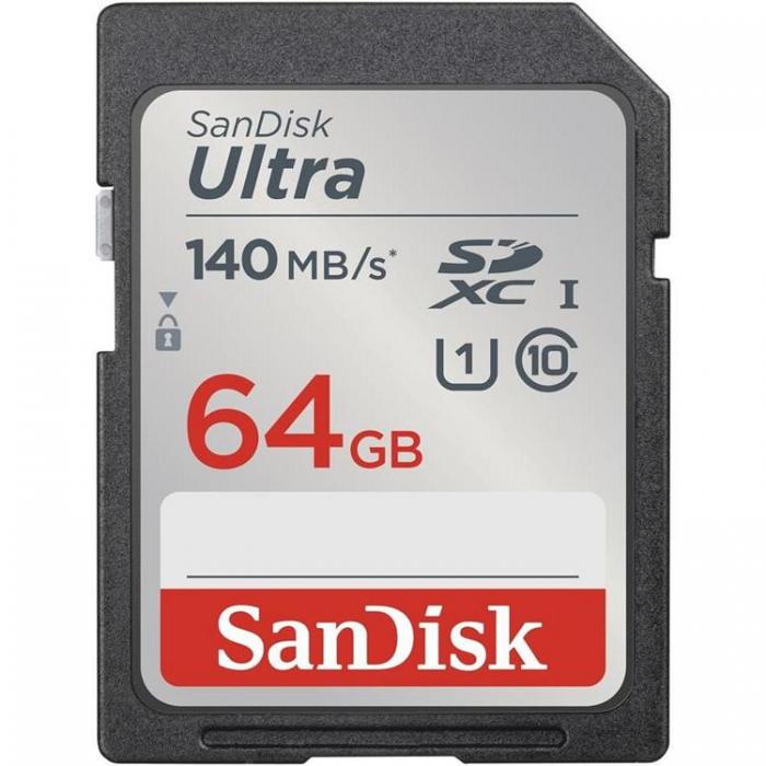 Sandisk - Sandisk Minneskort Ultra SDXC 64GB 140MB/s