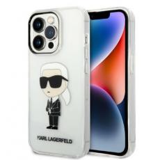 KARL LAGERFELD - Karl Lagerfeld iPhone 14 Pro Skal IML NFT Ikonik - Transparent