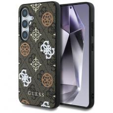 Guess - Guess Galaxy S25 Ultra Mobilskal MagSafe 4G Printed Colored Peony - Brun