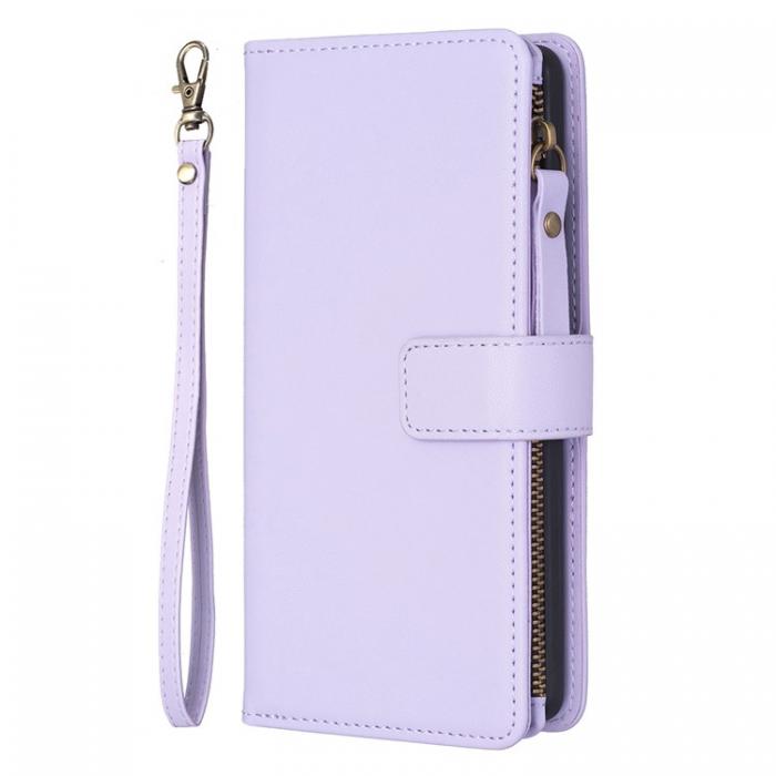 A-One Brand - iPhone 15 Pro Max Plnboksfodral Zipper Flip - Lila